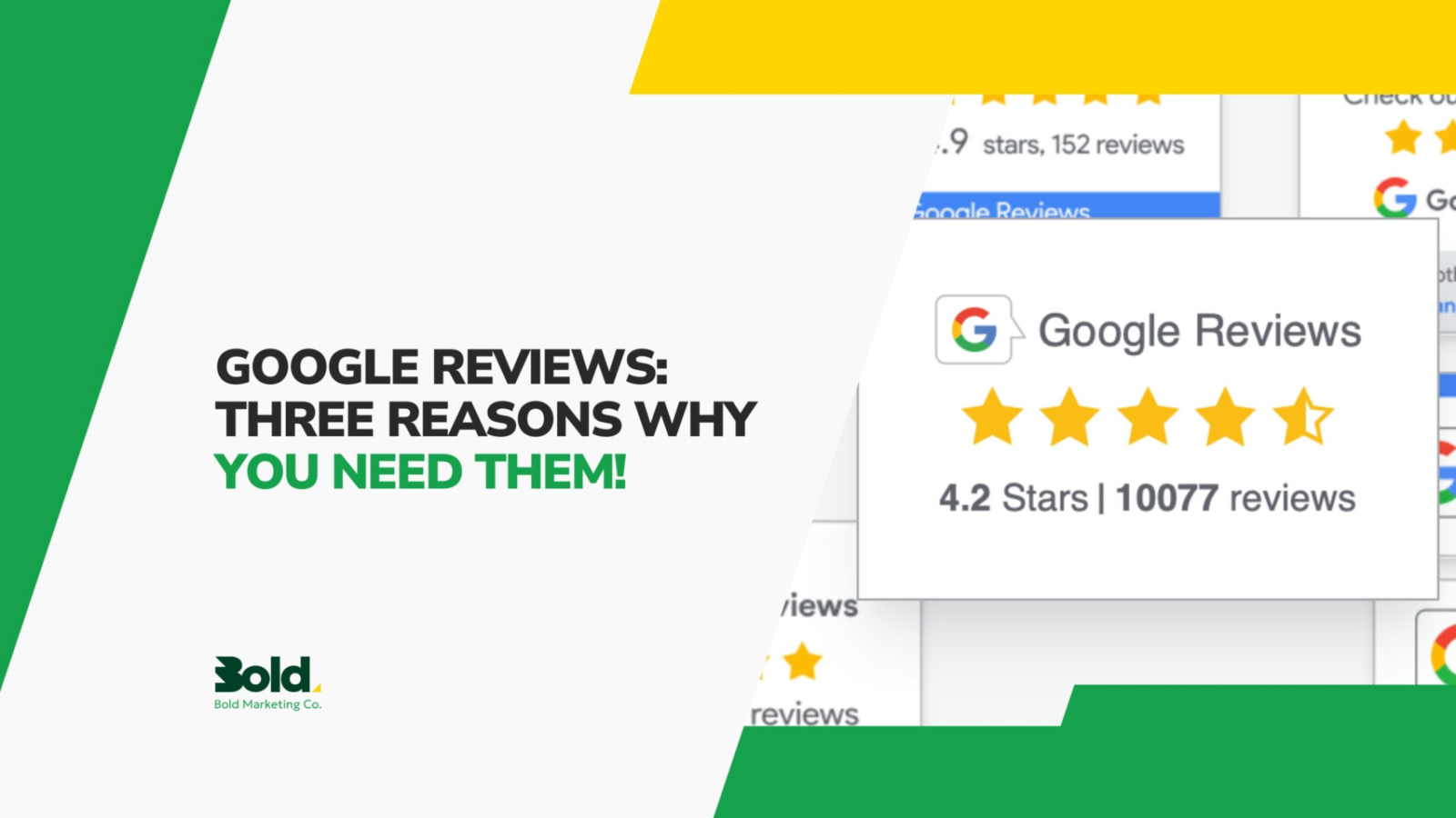 Google Reviews THREE reasons why you need them!